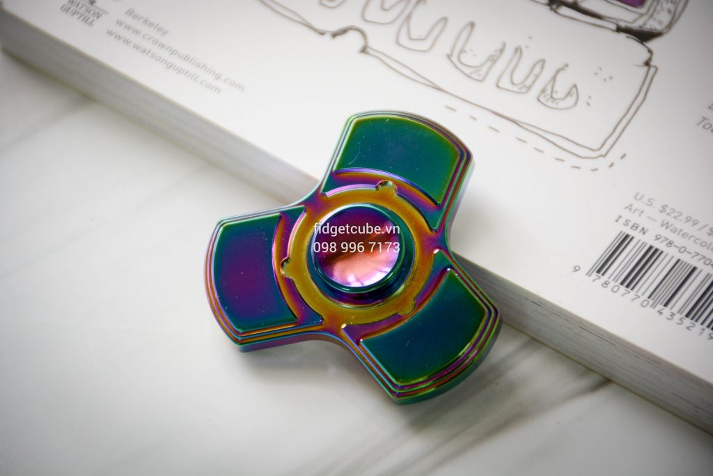 Totem Spinner Rainbow Tri-Color Brass
